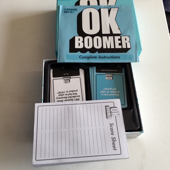 OK Boomer The Old School vs. New School Trivia Cards Game - Picture 3 of 5